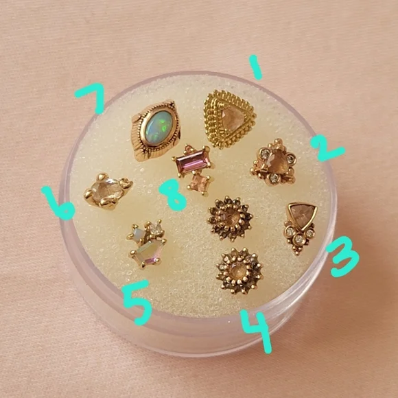 RG + YG ends and charms - Picture 3 of 5